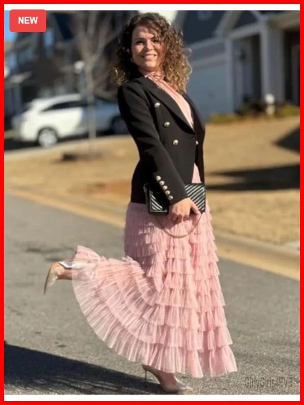 Women's Long Maxi Tiered Tulle Skirt A-Line Ruffle Layered Fairy Skirt